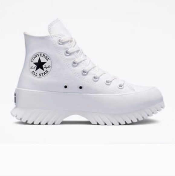 CONVERSE CHUCK TAYLOR ALL STAR LUGGED CANVAS 2.0 WHITE HI-TOP SNEAKERS s… - Picture 5 of 17